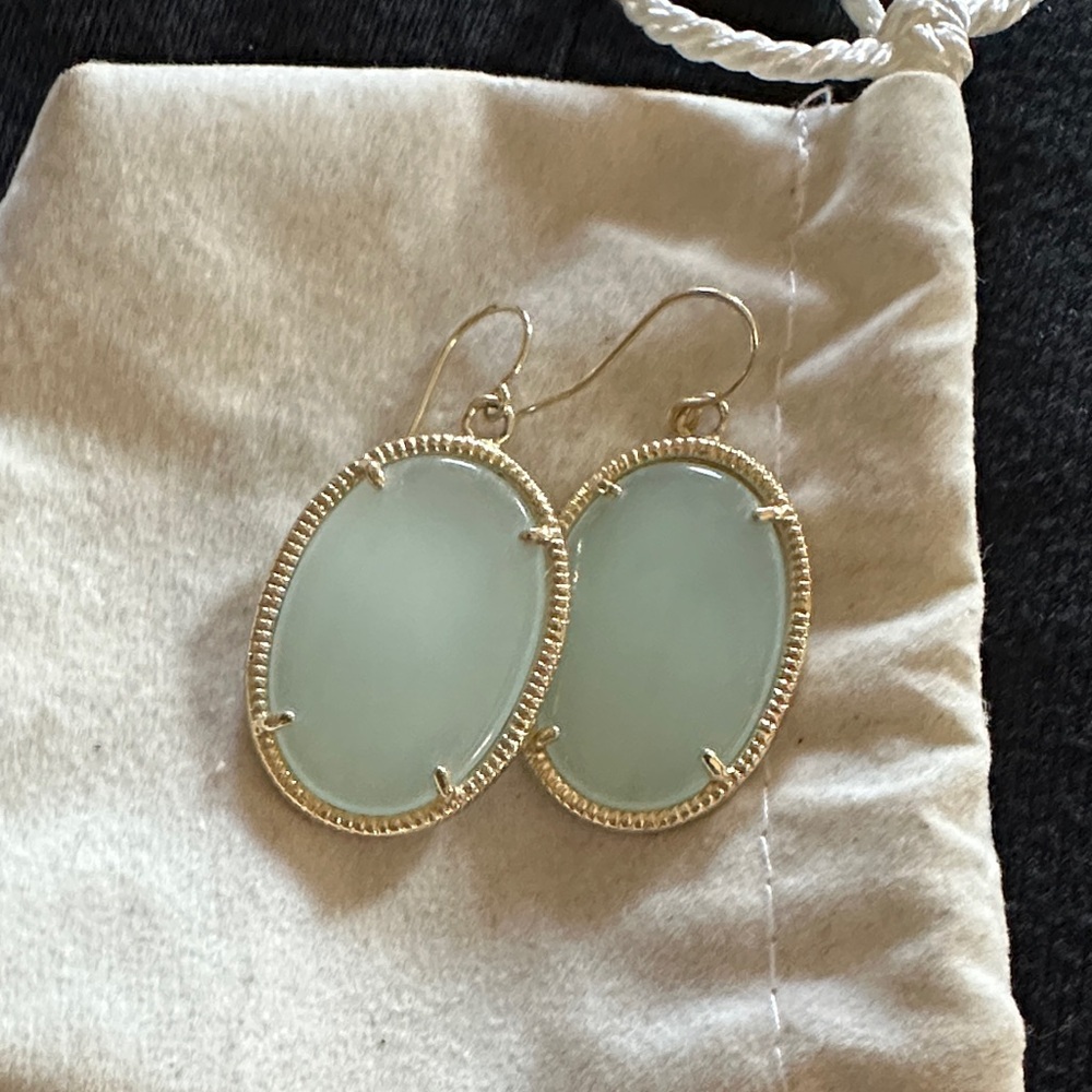 White House Black Market Silver and Pale Blue Earrings